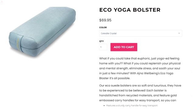 Ajna yoga bolster