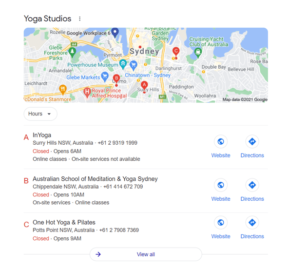 Best yoga studio listing