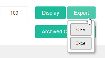 Customers Table Export to CSV