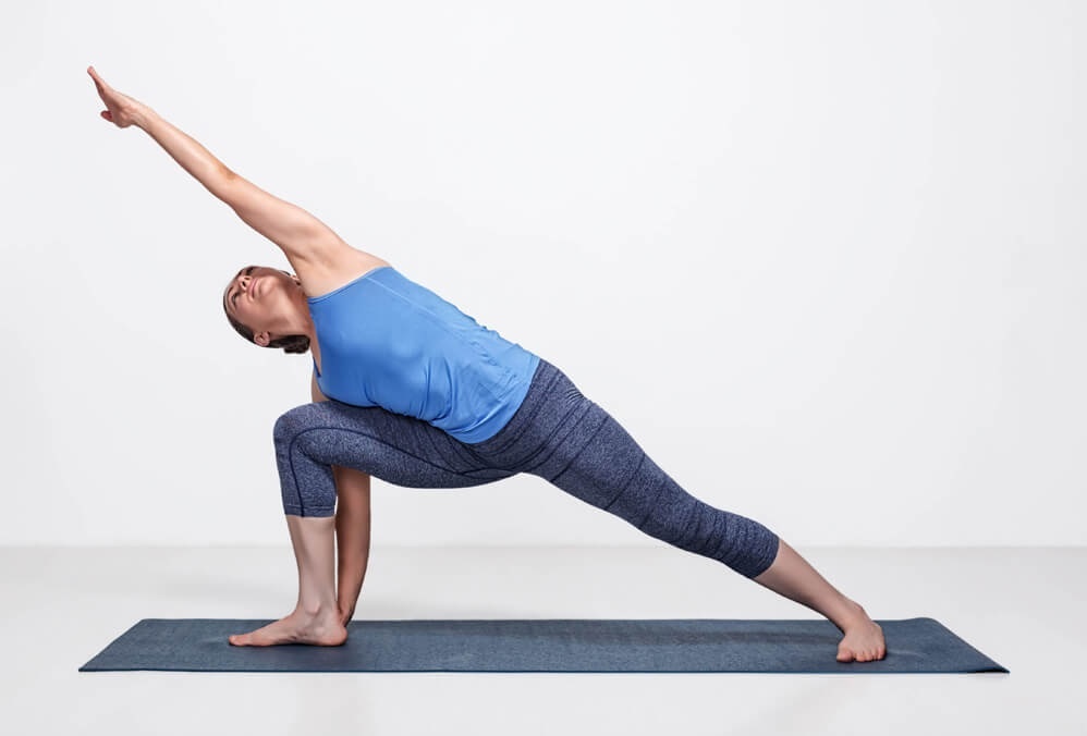 Extended single angle yoga