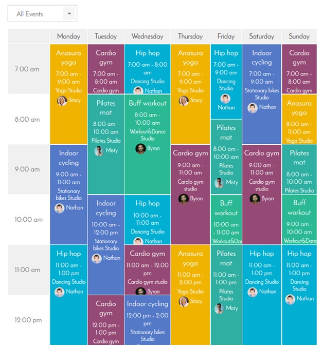 Class Schedule — Be-Yoga