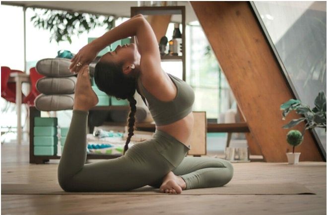 Instagram profile of a yoga teacher