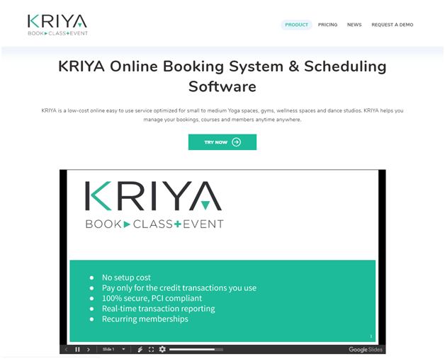 Try KRIYA Booking for yoga classes all free