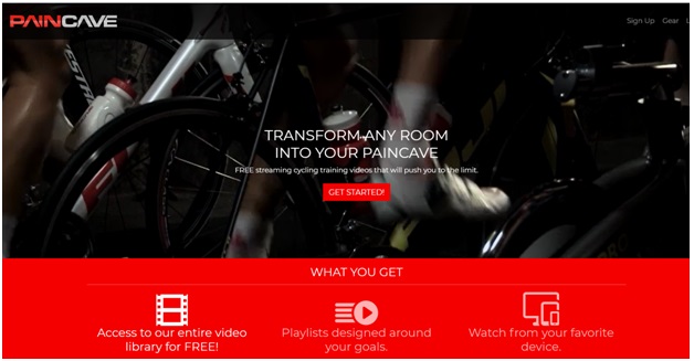 Paincave Indoor cycling app
