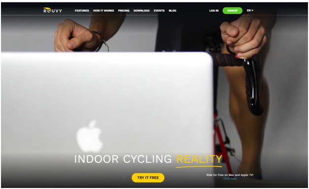 Rouvy Indoor cycling app