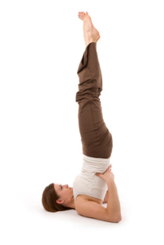 Shoulder stand yoga