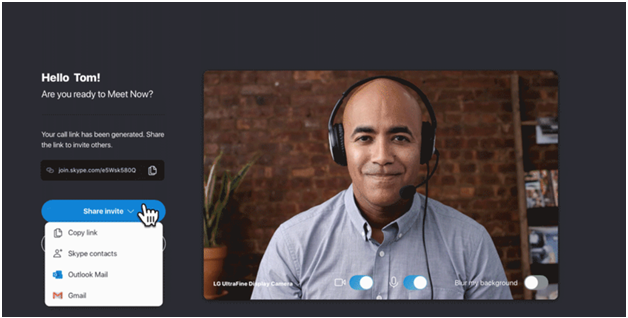 Skype Meet Now Feature