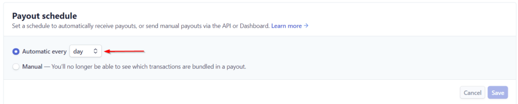 Stripe Payout Schedule Every Day