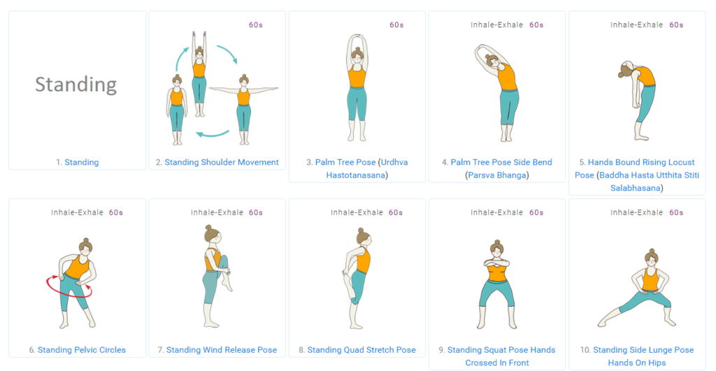 Warming Up Yoga Poses - Click for More Sequences at Tummee