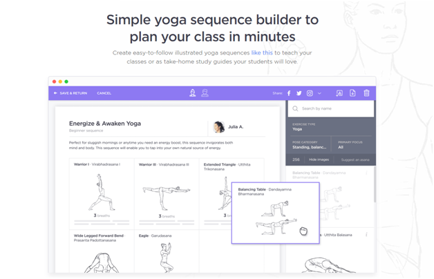 yoga sequence builder software