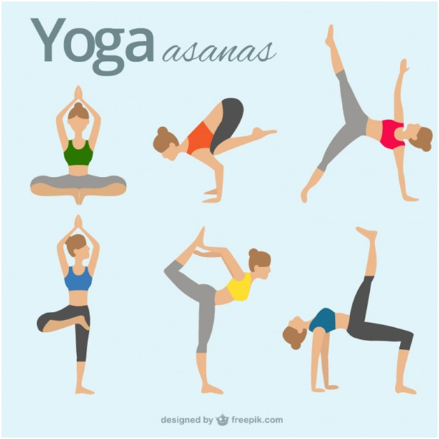 difficult advanced yoga pose by attractive female, on white background,  viewed from the front Stock Photo - Alamy