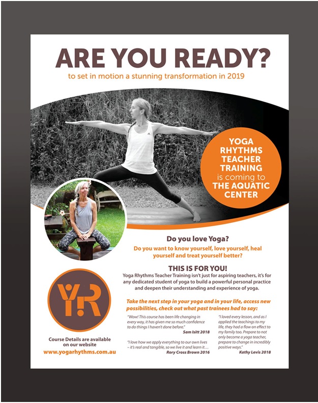 Yoga flyer design