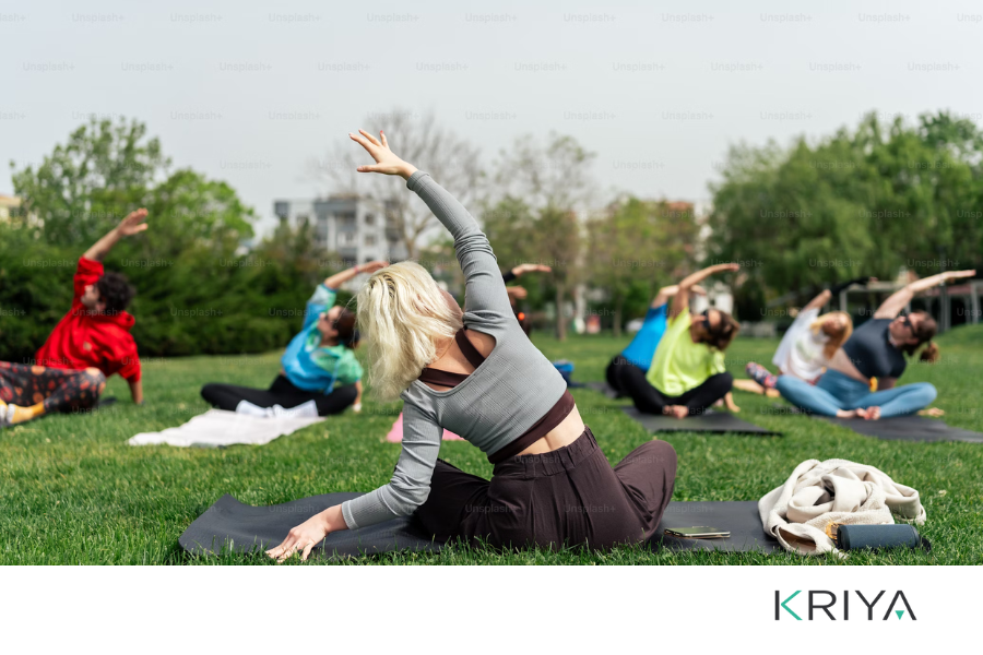 Yoga in Public Park