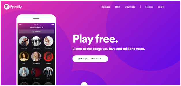 Spotify play free music