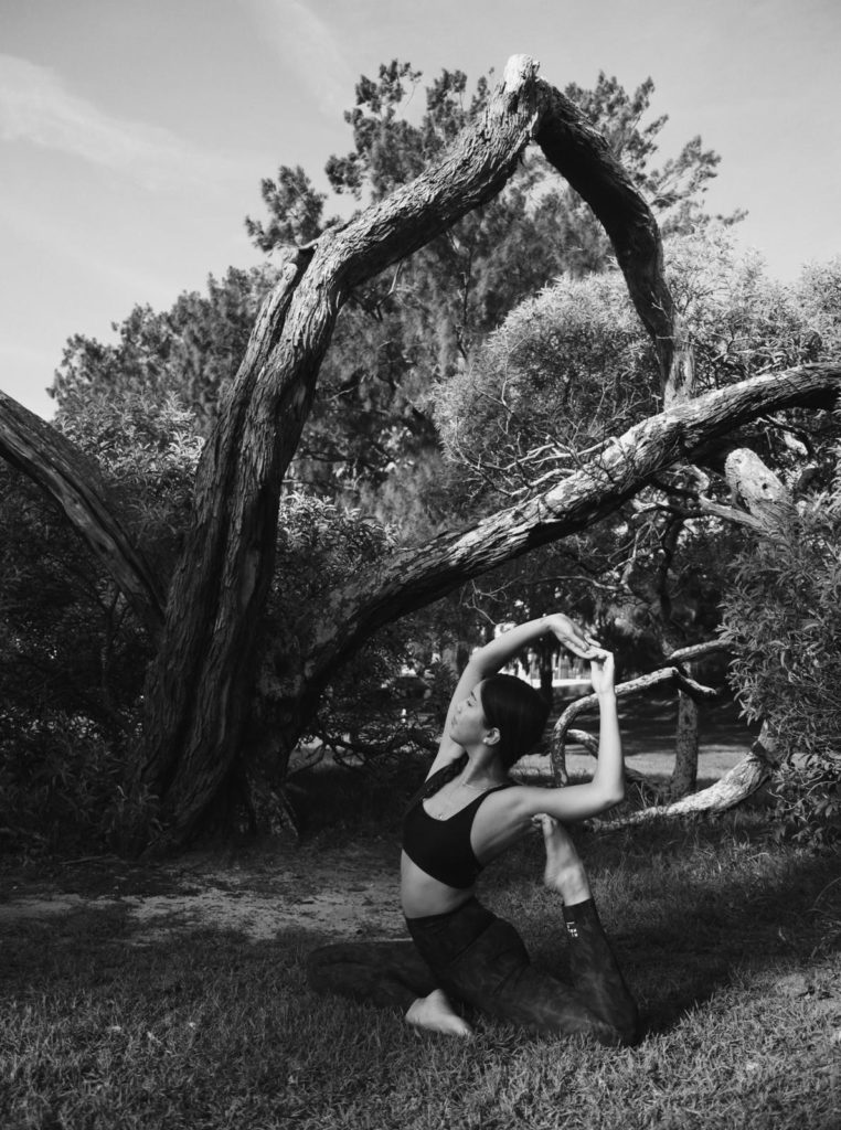 yoga under a tree bella mae